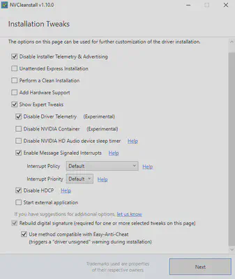 NVIDIA 3D Settings